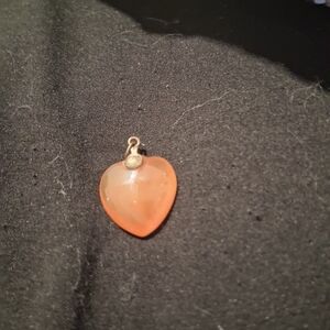 Heart-Shaped Orange Pendant